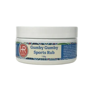 HR Gumby Gumby Sports Rub 100g - With Essential Fatty Acids, Gumby Gumby Extract, Beta-Caryophyllene, Arnica and Wintergreen